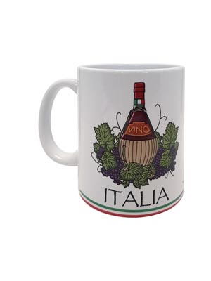 Mug ceramica Fiasco vino (art. 1082L13D00107)