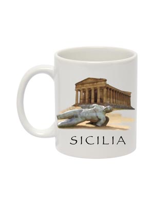 Mug ceramica Sicilia Tempio (art. 1082L13D00901)