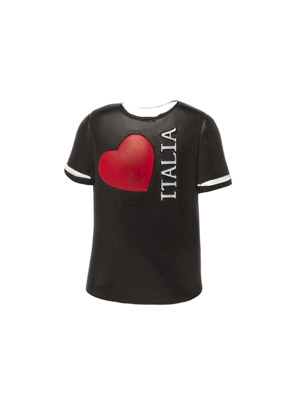 Magnete resina T-shirt Cuore Italy  (art. 1134L24D00103)