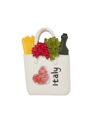 Magnete resina Shopper Food Italy (art. 1134L24D00104)