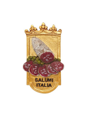 Magnete resina Scudo Salumi Italy (art. 1134L24D00120)
