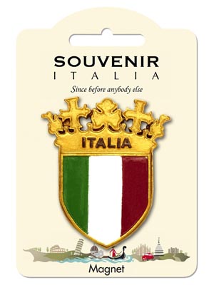 Magnete resina Scudo Tricolore Italy (art. 1134L24D00133)