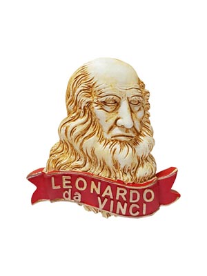 Magnete resina Leonardo da Vinci  (art. 1134L24D00148)