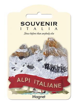 Magnete resina Alpi Italiane mm. 70X50 (art. 1134L24D00149)