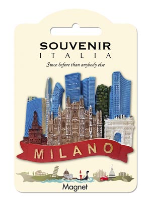 Magnete resina Grattacieli Milano (art. 1134L24D00212)