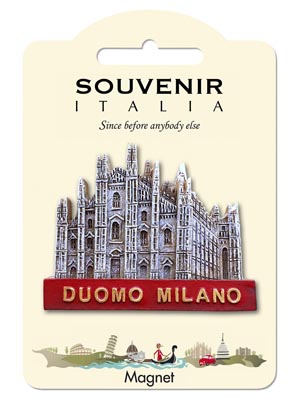 Magnete resina Duomo scontornato Milano (art. 1134L24D00213)