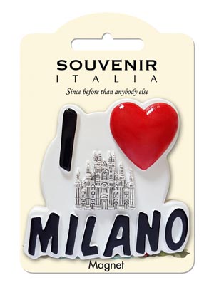 Magnete resina I Love Milano (art. 1134L24D00214)