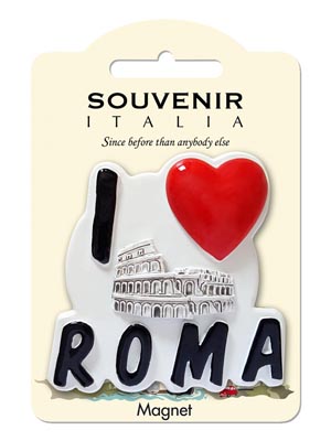 Magnete resina I Love Roma  (art. 1134L24D00317)