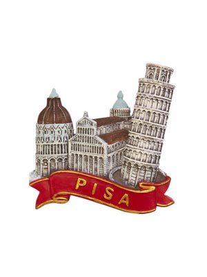 Magnete resina Torre di Pisa Ribbon (art. 1134L24D00604)