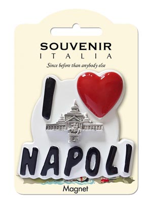 Magnete resina I Love Napoli  (art. 1134L24D00708)
