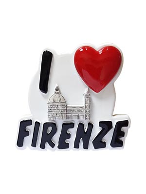 Magnete resina I Love Firenze  (art. 1134L24D01009)