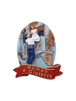 Magnete resina Balcone Romeo Giulietta Verona  (art. 1134L24D01102)