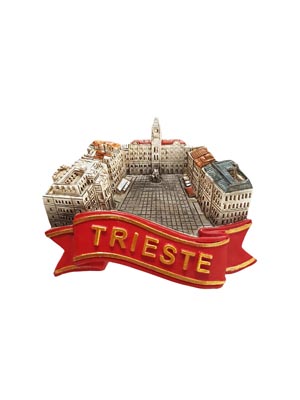 Magnete resina Piazza Trieste  (art. 1134L24D04203)