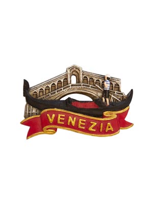 Magnete resina Gondola Venezia Ribbon
 (art. 1134L24D04707)