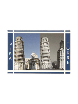 Magnete flag Torre di Pisa  (art. 1135L17D00601)
