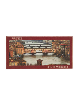 Magnete flag panoramico Ponte Vecchio Firenze  (art. 1138L17D01002)