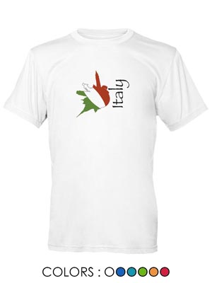 T-shirt bimbo Cotone Bandiera Italy  (art. 152CL18D001)