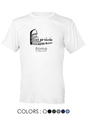 T-shirt unisex Cotone Colosseo Stilizzato Roma (art. 153CL16D003)