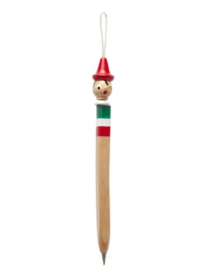 Pinocchio biro legno Quadrata Tricolore  (art. PIND00114)