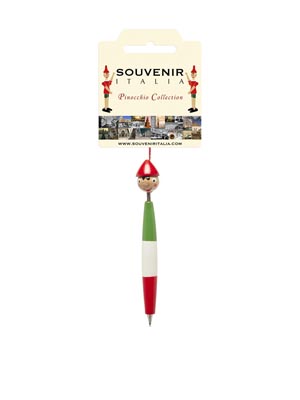 Pinocchio biro legno Ovale Tricolore  (art. PIND00115)